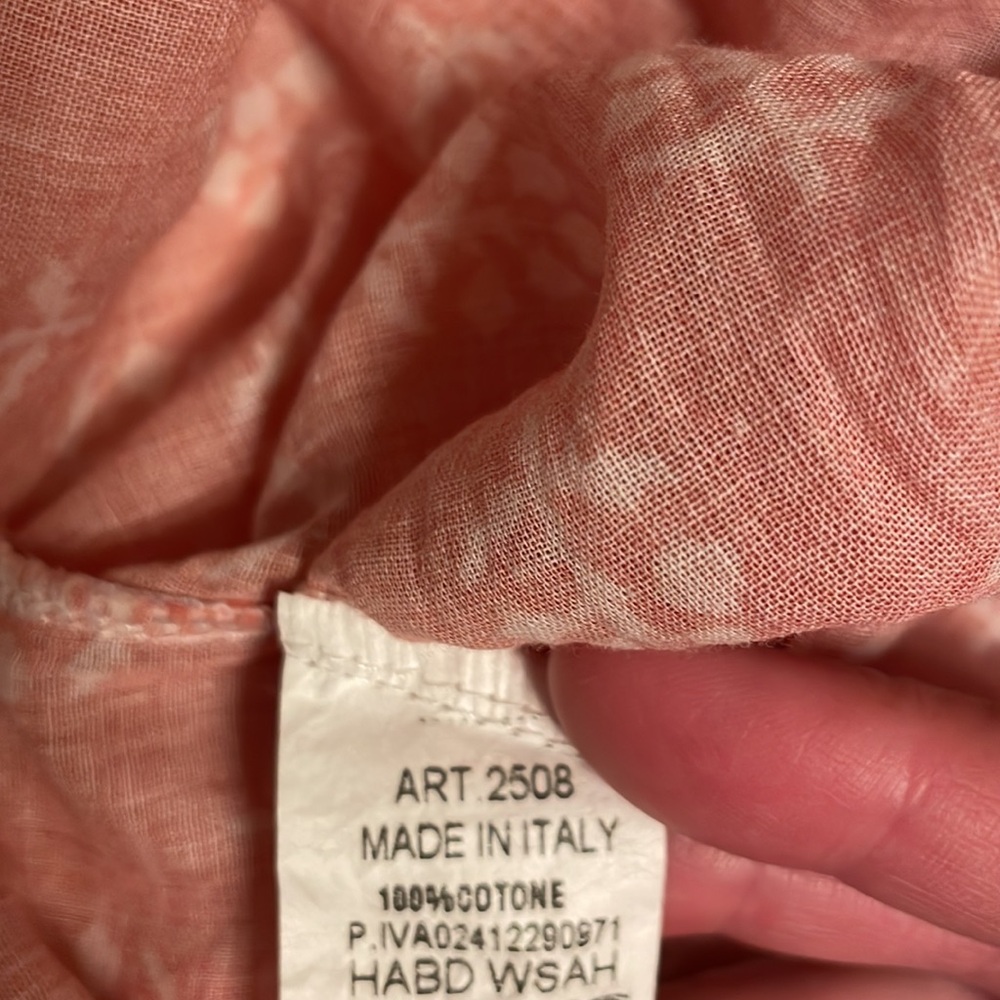 Women's Coral Button Down Shirt - Picture 10 of 11